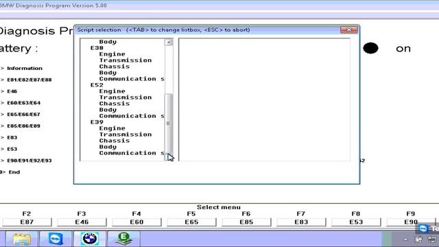 BMW E39 520i Diagnosis & Adaption via INPA