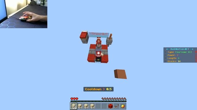 Drag clicking clutches in bedrock
