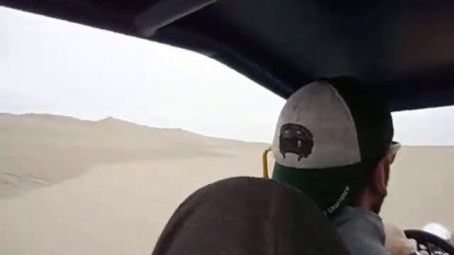 Sand Buggy Driving.  Huacachina, Peru