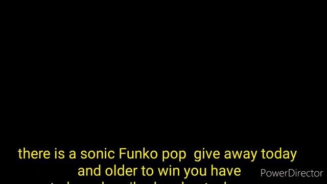 The Sonic Funko Pop Give Away Info Video  Song