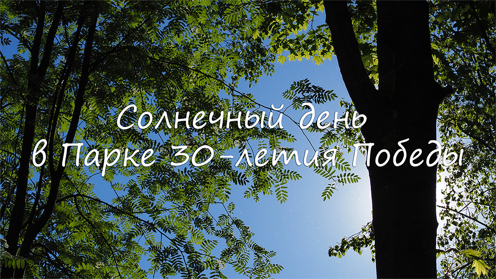 Солнечный день в Парке 30-летия Победы, Sunny day in the 30th Anniversary of Victory Park, Murom