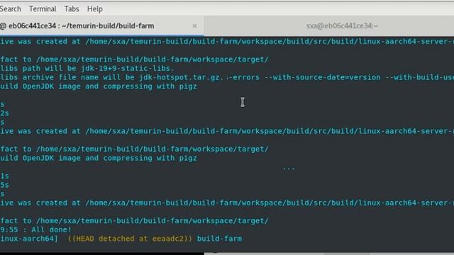 Producing binary identical builds of OpenJDK19 on Linux with the Temurin build scripts