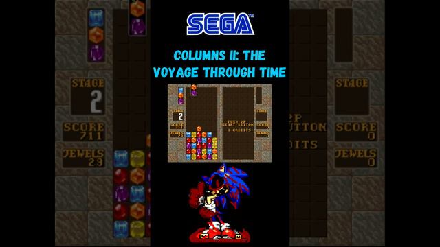 Columns II The Voyage Through Time | Sega Mega Drive (Genesis). #Shorts
