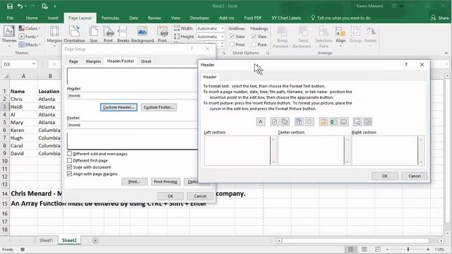 Create a Macro in Excel for printing by Chris Menard