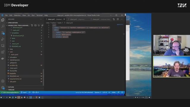 Using Ansible to create a Harbor instance on Kubernetes