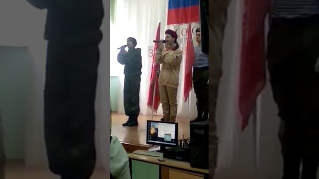 Вынос Знамени Победы.