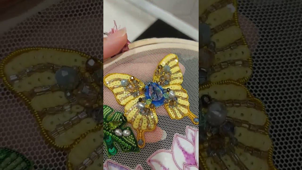 #брошьбабочка#брошьвпроцессеработы#diy#tutorial#tutorialyoutube #youtubeshorts#brooch#брошьизбисера