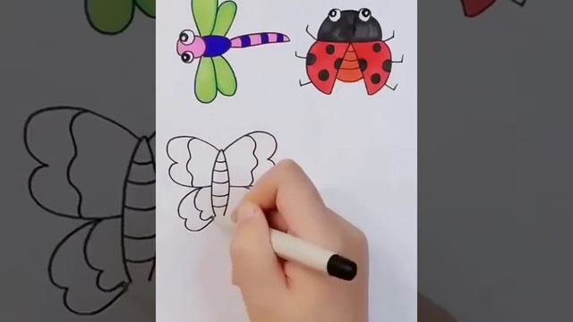 Учимся рисовать насекомых