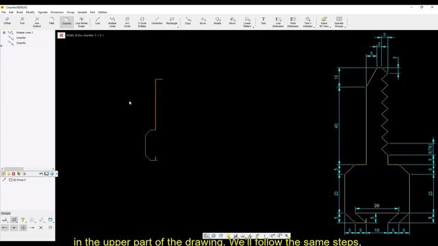 Learn CAD 2D with SolidFace - 05 Linear Pattern