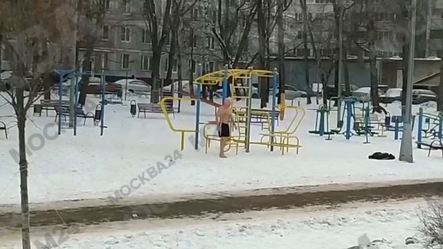 Физкульт-привет в эту морозную среду из Бирюлёво Восточное - Москва 24