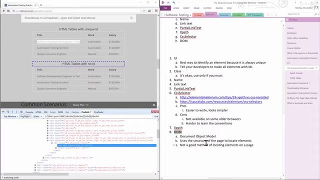 Web Elements (Free Course 2018) - DOM in Selenium Webdriver