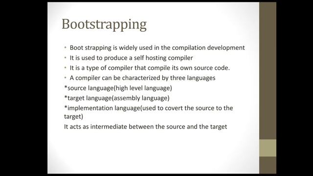 Incremental compiler & 
Bootstrapping