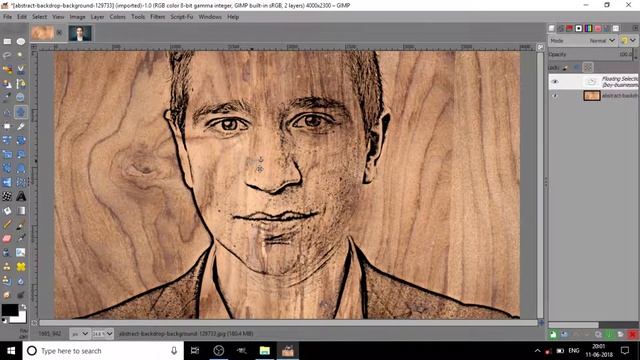 Transform a Photo Into Woodcut in Gimp