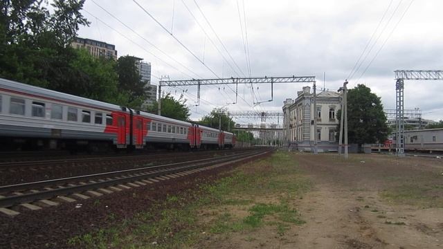 Электропоезд ЭД4М-0238 перегон Москва Пасс. Курская-Кусково 24.05.2019