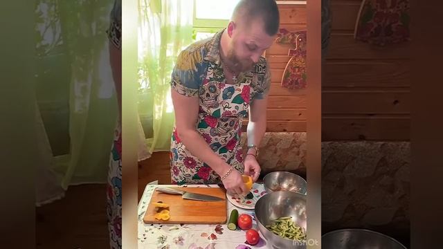 Салатик с курицей