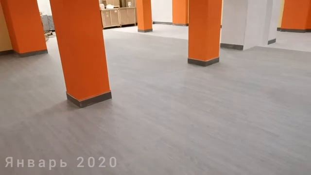 Укладка кварц виниловой плитки TARKETT.