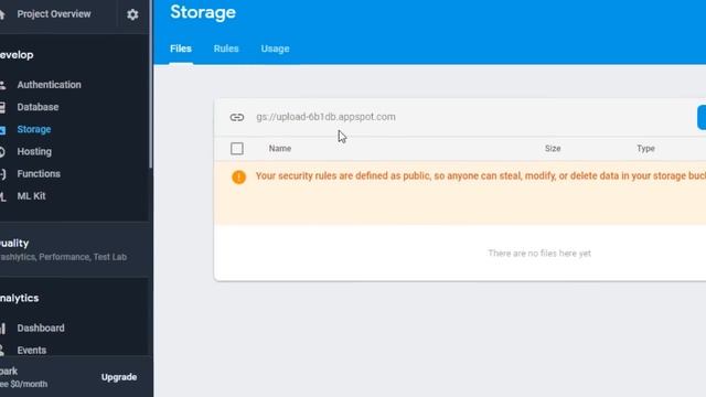 Thunkable Firebase upload extension  Uploading Files to Firebase  ImageVideo upload to Firebase