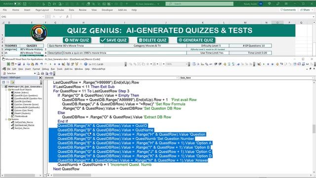 How To Create Quizzes, Tests & Exams In Excel With AI-Generated Content [Free Workbook Download]