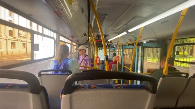Автобус МАЗ-206 питерский маршрут 21 до станции метро Ладожская