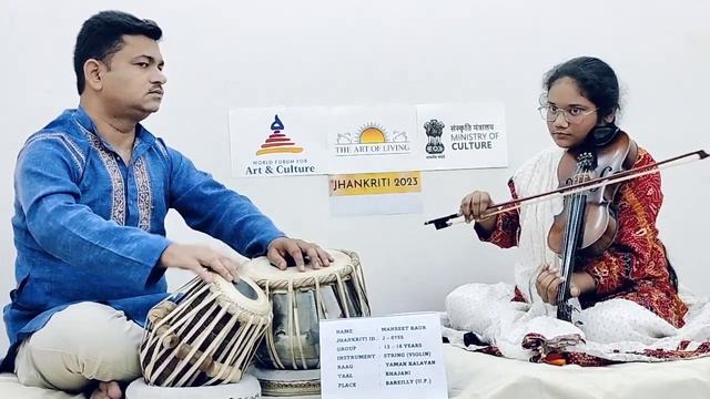 J-6755 | MANREET KAUR | String VIOLIN (12-16 Years) #Jhankriti 2023