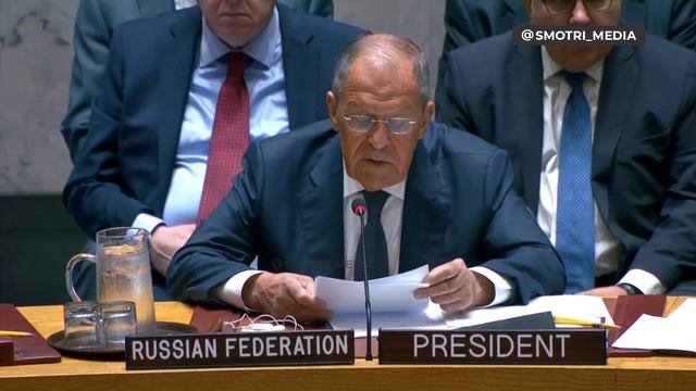 Сергей Лавров на дебатах министерского уровня Совбеза ООН: