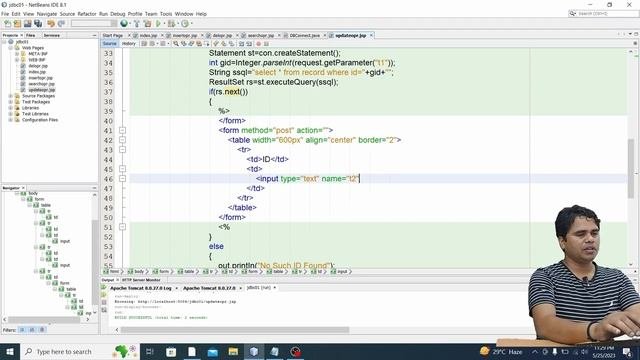 JSP-17: JDBC Update Operation in JSP  JSP With JDBC  Advanced Java Tutorial in Hindi