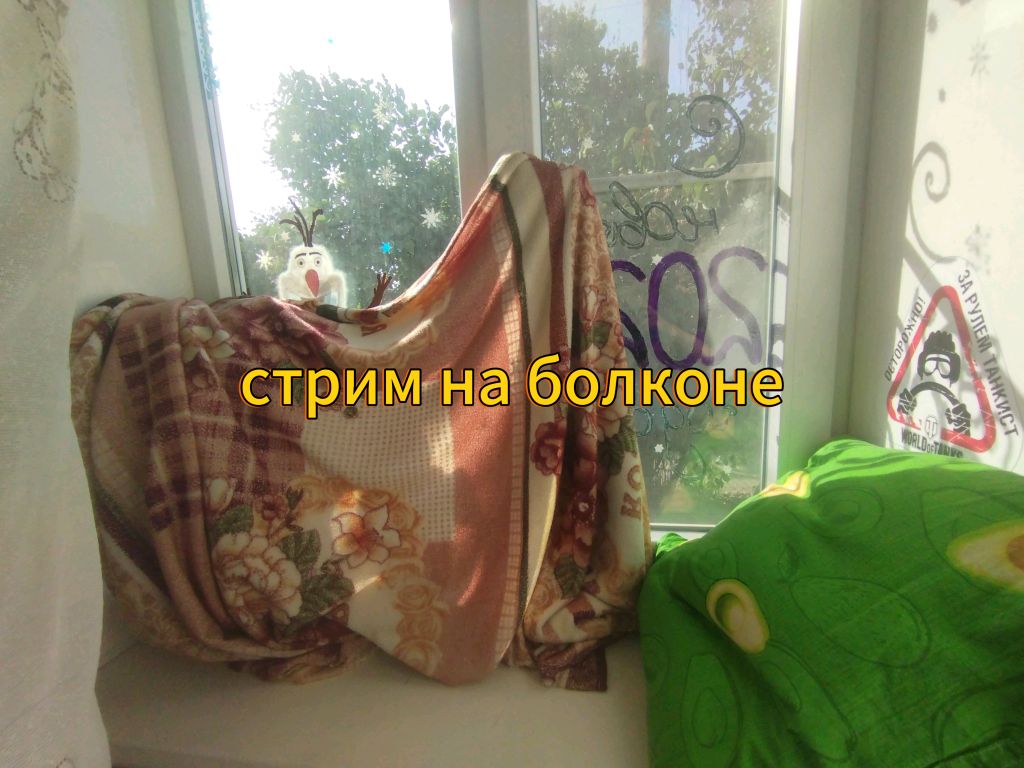 стрим сидим на болконе