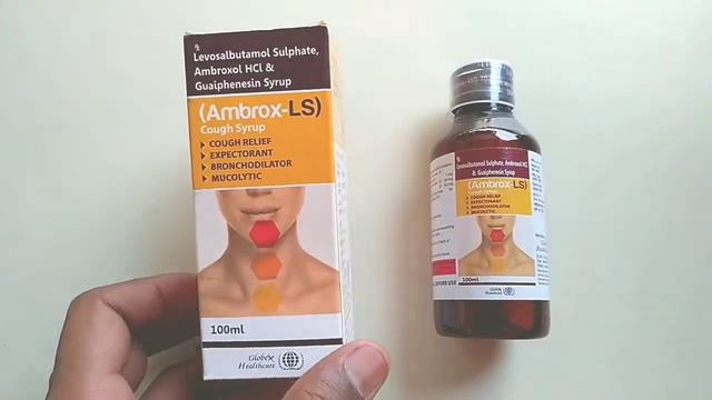 Ambrox LS Cough Syrup | Levosalbutamol Sulphate Ambroxol Hydrochloride And Guaiphenesin syrup |