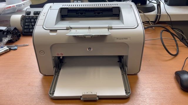 Лазерный принтер HP LaserJet P1005 УЦ, Б/У