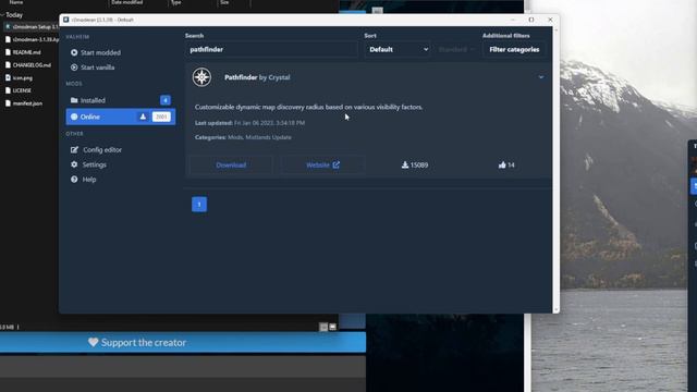 Valheim(0.214.3) mod install tutorial using r2modman