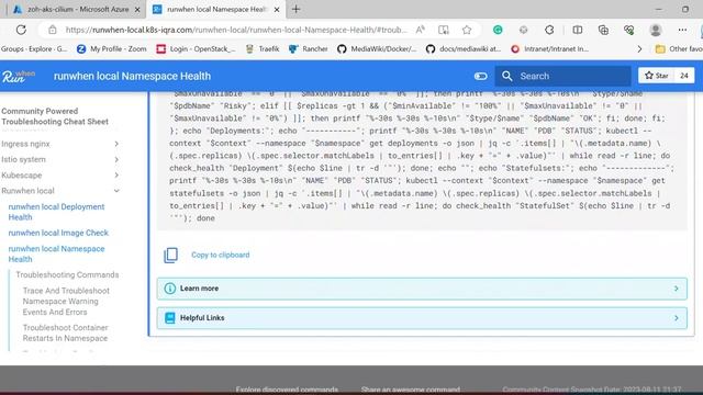 Troubleshooting AKS Cluster upgrade issues with RunWhen Local