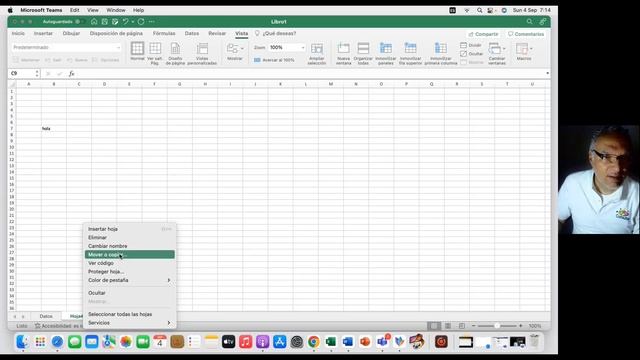 Operaciones con hojas en Excel para Mac