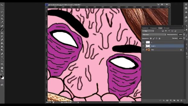 Как сделать зомби грим в AdobePhotoshop