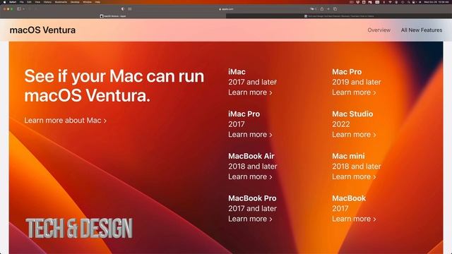 Does MacBook Pro 2014, MacBook Pro 2015 Support macOS Ventura?