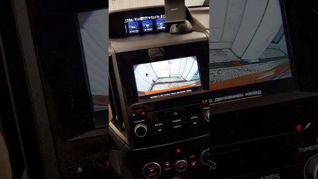 Subaru XV - выполнили установку омывателя камеры заднего вида