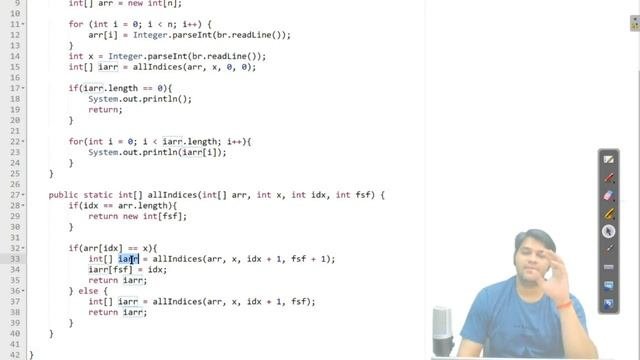 All Indices in Array - Solution  Recursion  Data Structures and Algorithms in JAVA