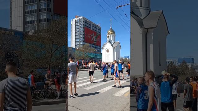 Эстафета памяти в День Победы средии учащихся школ и вузов, 9 мая 2024 года, Новосибирск