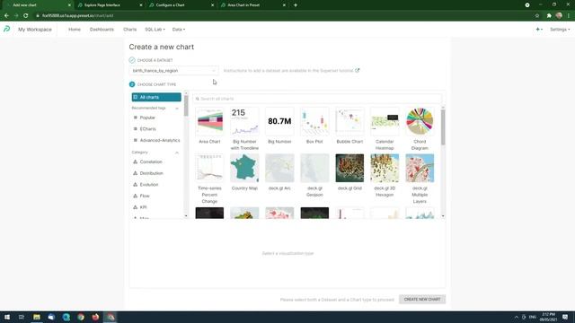 Apache Superset/Preset: Create a Chart
