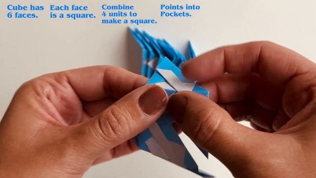 12 Units Cube Origami modularorigami