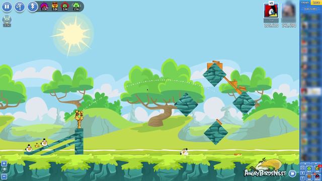 Angry Birds Friends Tournament Level 2 Week 165 Power Up Highscore Walkthrough