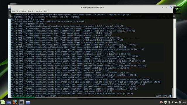 Installation and Configuration of GNS3 and Wireshark on Linux Mint