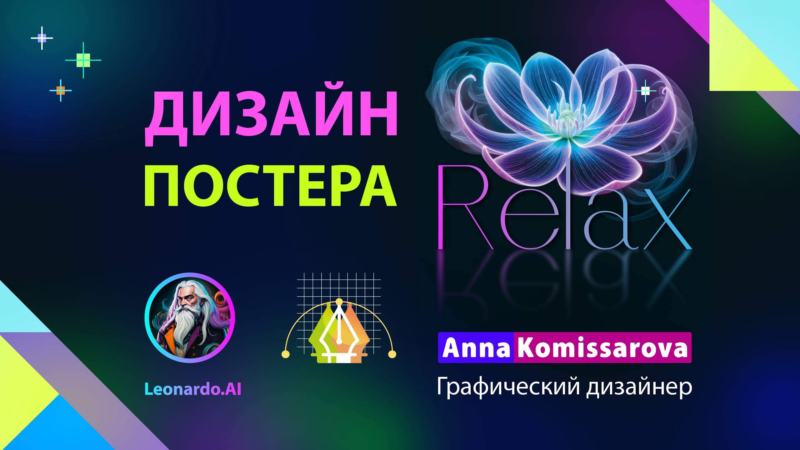 Урок Adobe Illustrator и Photoshop: нейросеть и дизайн постера