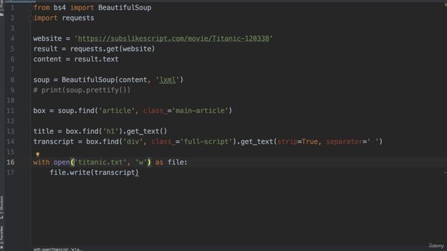 2. Introduction to Beautiful Soup 6. Exporting Data to a TXT File
