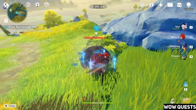 Co-Op Challenge Lost Riches Treasure Area 14 Genshin Impact Mt. Aozang