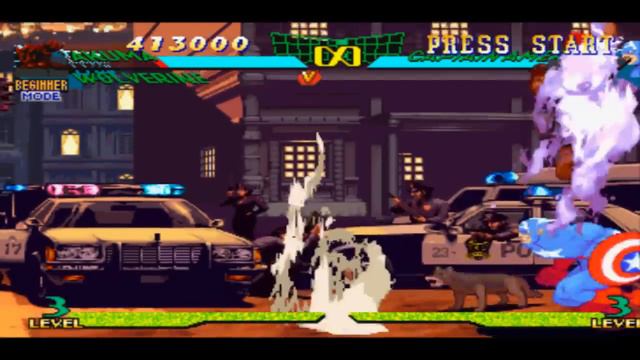 Marvel Super Heroes vs. Street Fighter (PlayStation) - Akuma/Wolverine