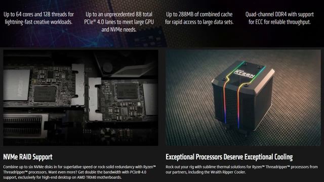 Meet The World's Most Powerful Desktop Processors: The Ryzen ThreadRipper 3960X, 3970X, and 3990X.