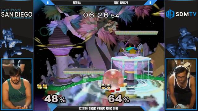 LSSD 100 - Petunia (Falco/Fox) vs. [GLG] BlackPR (Falcon) - SSBM WR2 - Smash Melee