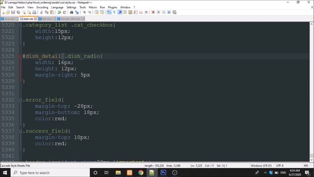 Step by step create an Online Food Ordering website using PHP - Part 11
