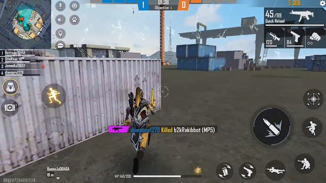 Garena Free Fire - Gameplay Walkthrough Part 2 - Clash Squad Bermuda - Kelly (Android, iOS)