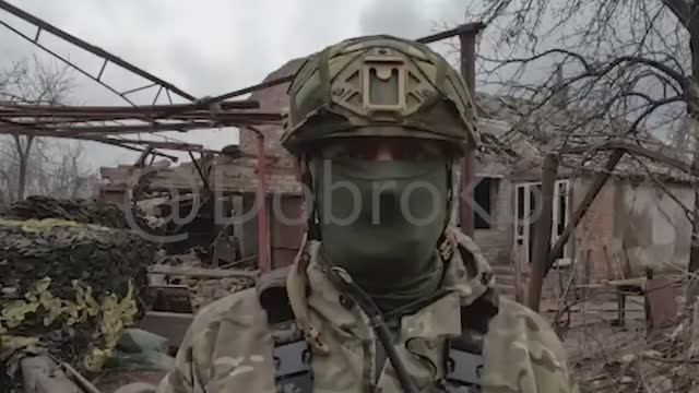 Работа расчета гаубицы Д-20 бригады «Невский»